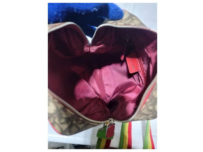 CHRISTIAN DIOR Borsa Messenger Rasta Diorissimo Marrone Beige - vista 12