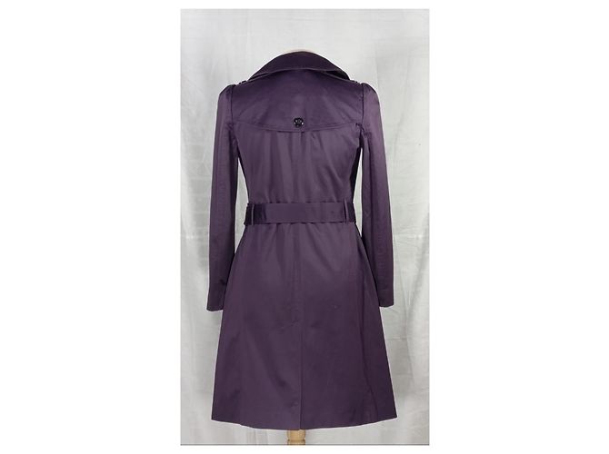 Gabardina Burberry London de algodón púrpura - vista 2
