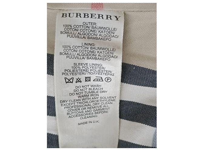 Gabardina Burberry de algodón púrpura Verde - vista 7