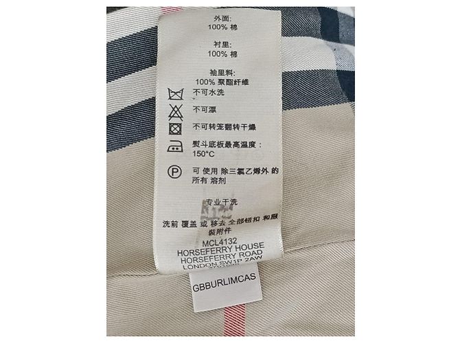 Gabardina Burberry de algodón púrpura Verde - vista 8