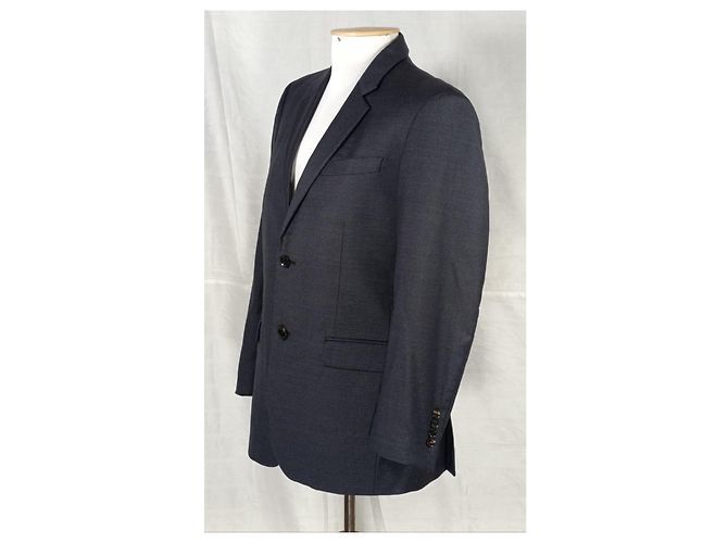 Burberry London Double Breasted Wool Jacket Grey - view 2