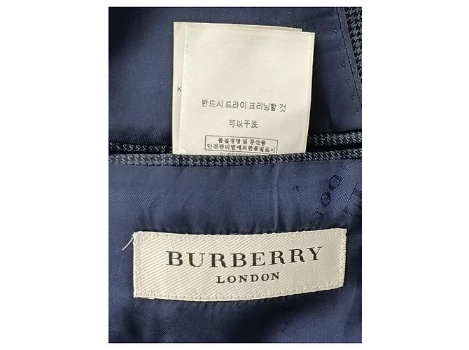 Burberry London Double Breasted Wool Jacket Grey - view 3