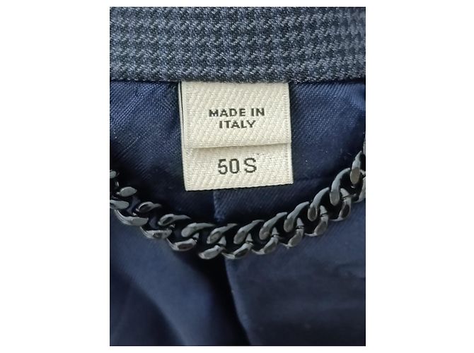 Burberry London Double Breasted Wool Jacket Grey - view 8