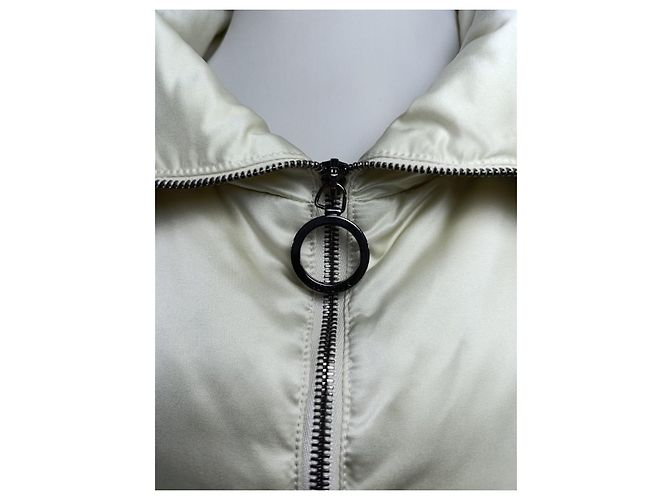 Giacca a Piuma Moncler Donna Bianca Bianco - vista 3