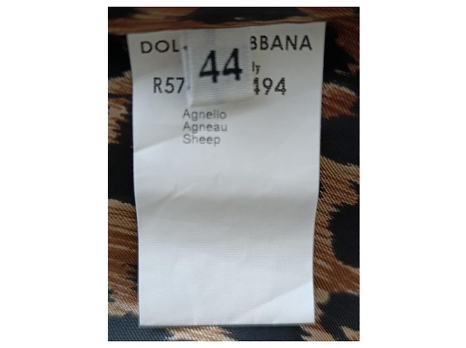 Dolce & Gabbana Jacke aus Lammleder Weiß - Ansicht 3
