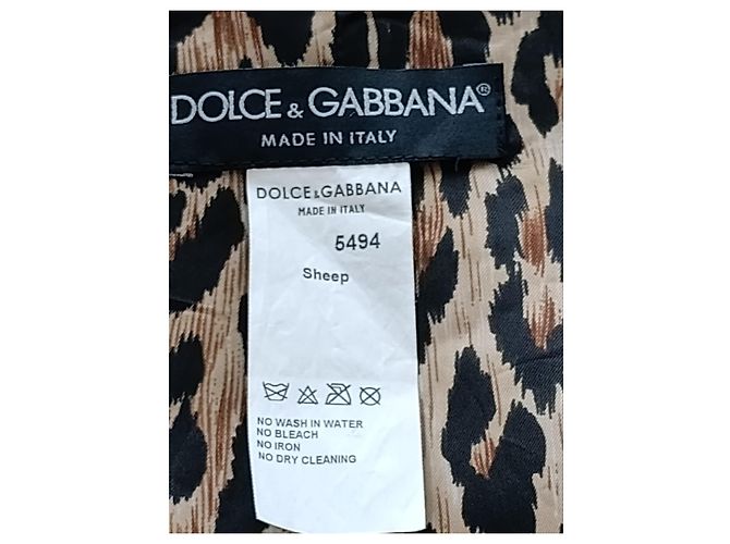 Dolce & Gabbana Jacke aus Lammleder Weiß - Ansicht 5