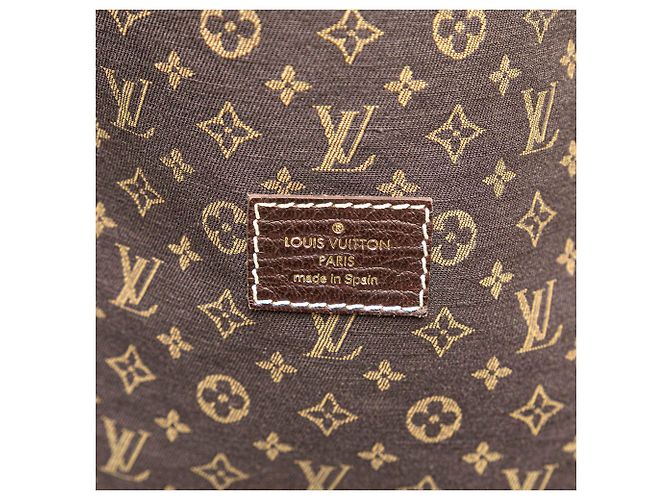 Louis Vuitton Mini Lin Saumur 43 Monogramma Marrone Marrone scuro - vista 7