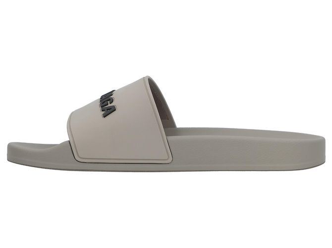Infradito da piscina in gomma con logo 3D Balenciaga Grigio - vista 2