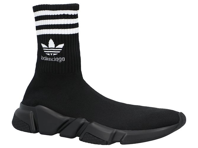 Balenciaga x Adidas Speed Trainer Nero - vista 5