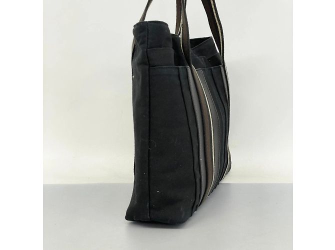 Hermès Borsa Tote Hermes Troca Orizzontale MM Canvas Nera Nero - vista 2