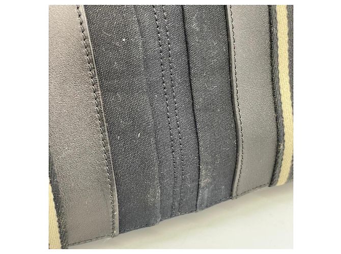 Hermès Borsa Tote Hermes Troca Orizzontale MM Canvas Nera Nero - vista 6