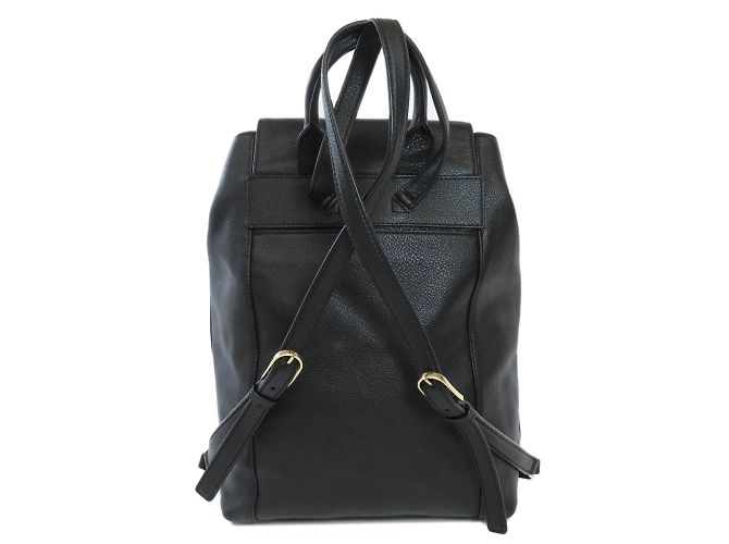 Schwarzer Leder-Rucksack von Tory Burch - Ansicht 2