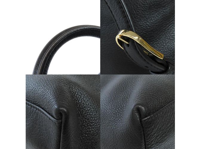 Schwarzer Leder-Rucksack von Tory Burch - Ansicht 9