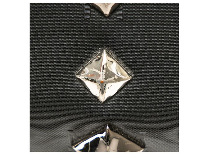 Borsa a tracolla MCM Visetos Glam Studs Nero Argento - vista 5