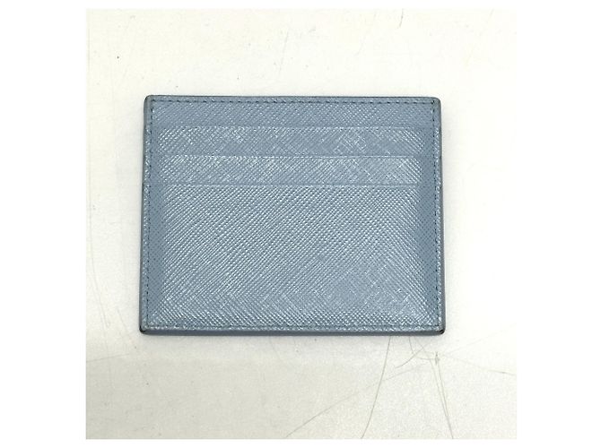 Prada 1MC025 Light Blue Leather Card Case - view 2