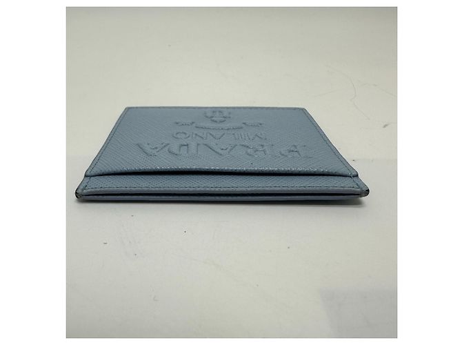 Prada 1MC025 Light Blue Leather Card Case - view 7