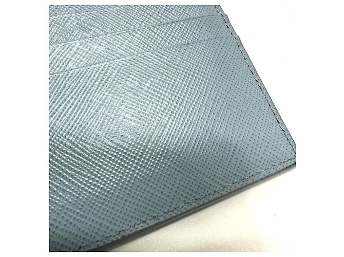 Prada 1MC025 Light Blue Leather Card Case - view 8