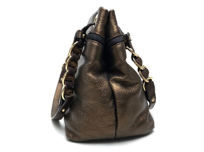 Borsa Tote Vala Ribbon di Salvatore Ferragamo D'oro - vista 4