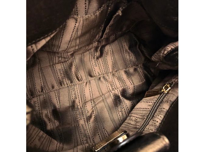 Borsa Tote Vala Ribbon di Salvatore Ferragamo D'oro - vista 7