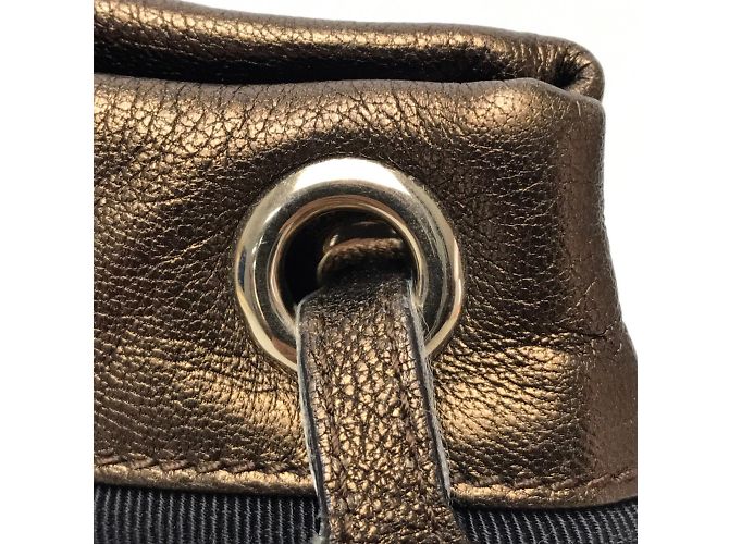 Borsa Tote Vala Ribbon di Salvatore Ferragamo D'oro - vista 8