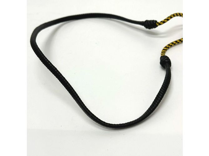 Collana choker in pelle nera Fendi Nero - vista 6