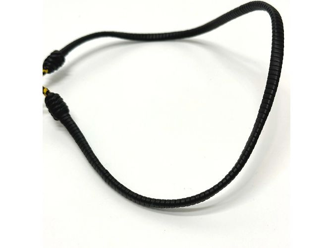 Collana choker in pelle nera Fendi Nero - vista 7