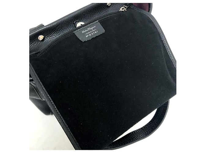 Borsa tote in pelle nera Salvatore Ferragamo Nero - vista 14