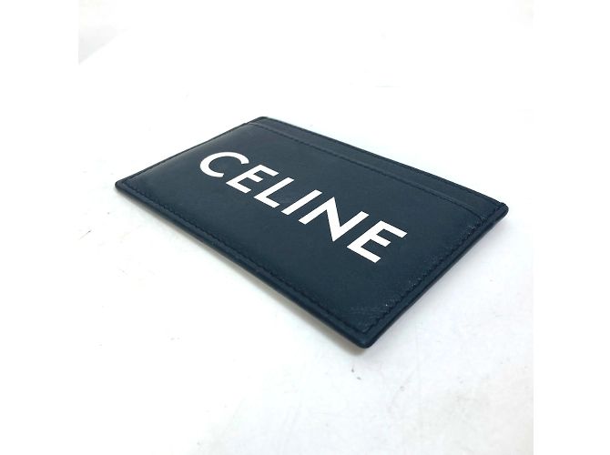 Céline Celine Black Leather Card Case - view 9