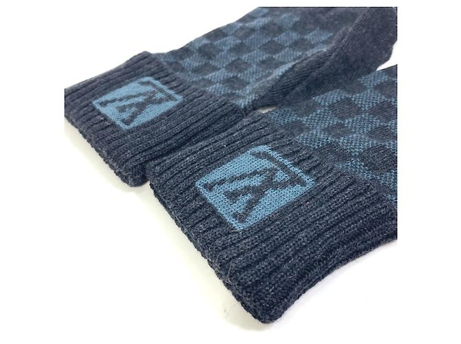 Graue Wollhandschuhe von Louis Vuitton Braun - Ansicht 2