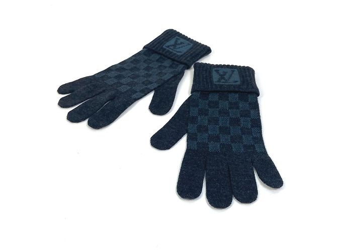 Graue Wollhandschuhe von Louis Vuitton Braun - Ansicht 3