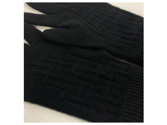 Hermès Guanti neri caldi Hermes Nero - vista 4