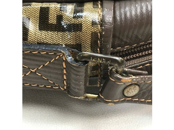 Vintage Beiger Schultertasche von Fendi - Ansicht 6