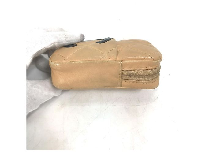 Chanel A26732 Cambon Line Cigarette Case Pouch Beige - view 4