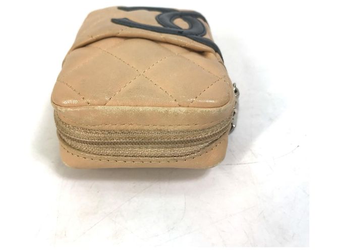 Chanel A26732 Cambon Line Cigarette Case Pouch Beige - view 6