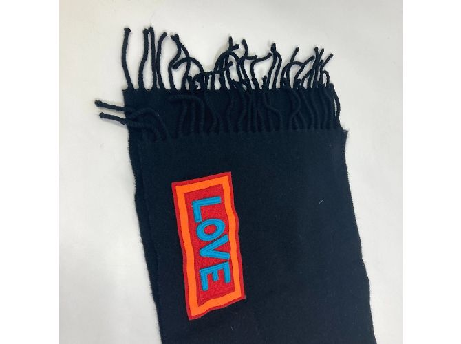 Stola in lana nera Fendi Nero - vista 5