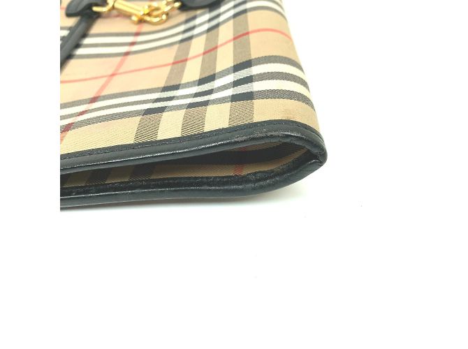 Borsa Clutch Beige Burberry - vista 10