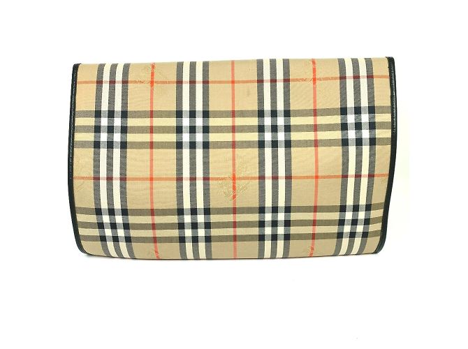 Borsa Clutch Beige Burberry - vista 2