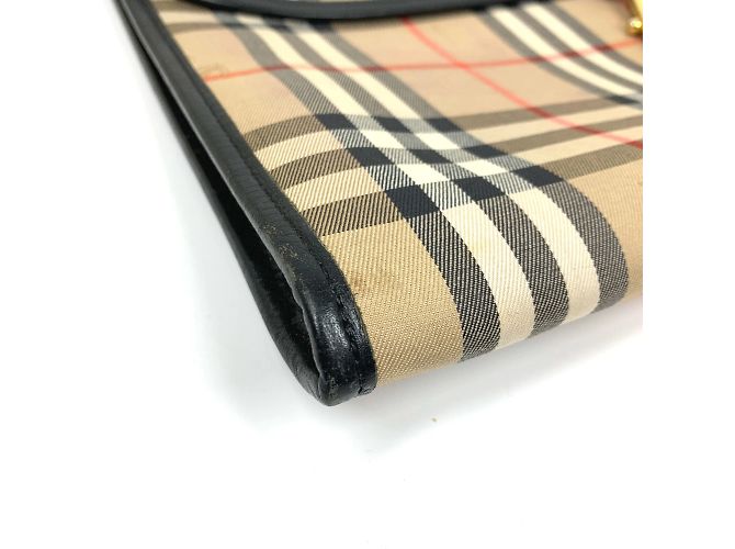 Borsa Clutch Beige Burberry - vista 4