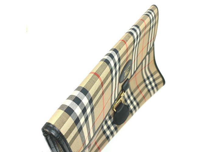 Borsa Clutch Beige Burberry - vista 8