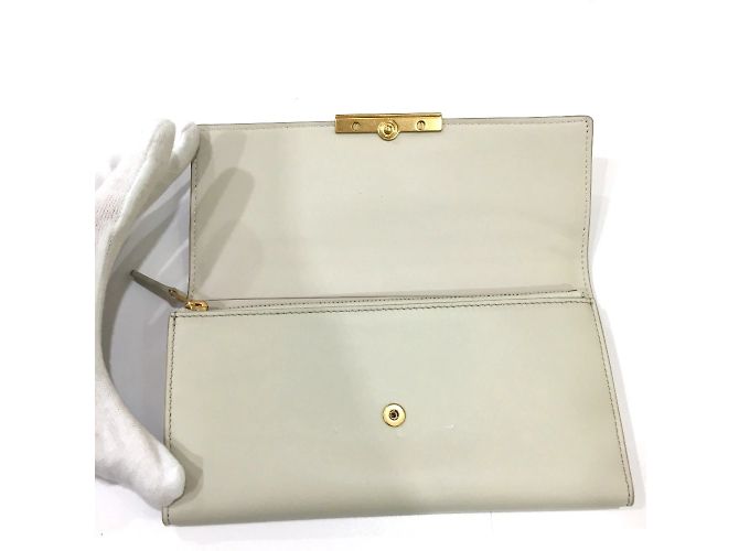 Cartera Larga Bottega Veneta Blanco - vista 4