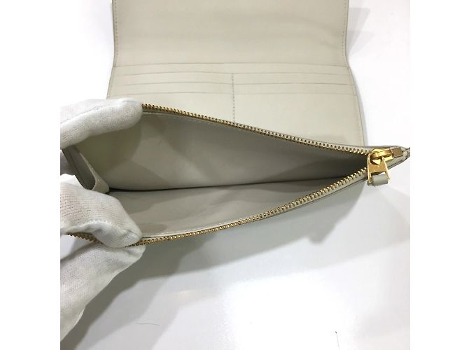 Cartera Larga Bottega Veneta Blanco - vista 7