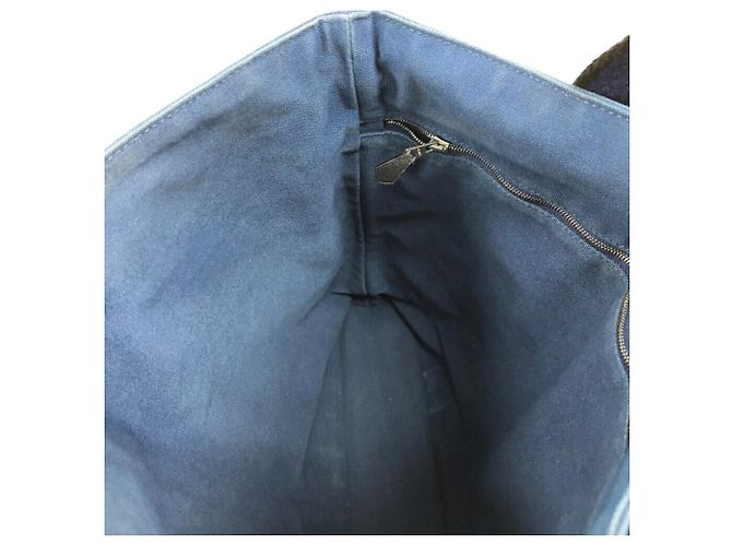 Hermès Borsa Tote GM Troca Vertical Hermes Blu - vista 10