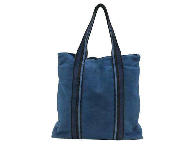 Hermès Borsa Tote GM Troca Vertical Hermes Blu - vista 2