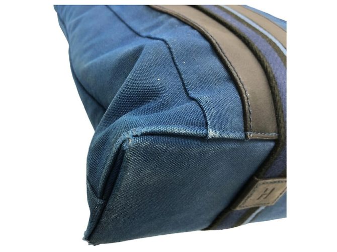 Hermès Borsa Tote GM Troca Vertical Hermes Blu - vista 4