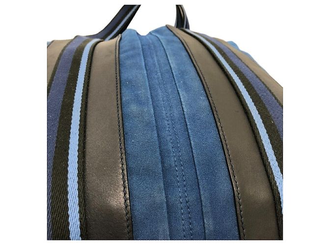 Hermès Borsa Tote GM Troca Vertical Hermes Blu - vista 5