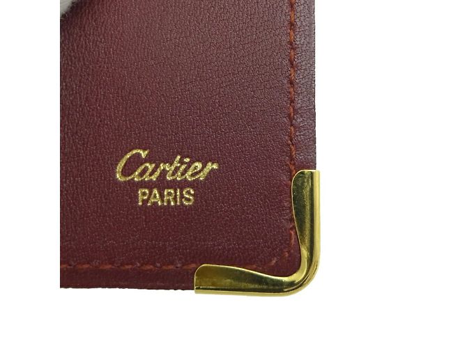 Llave de 4 anillos de la línea Must de Cartier en cuero burdeos - vista 6