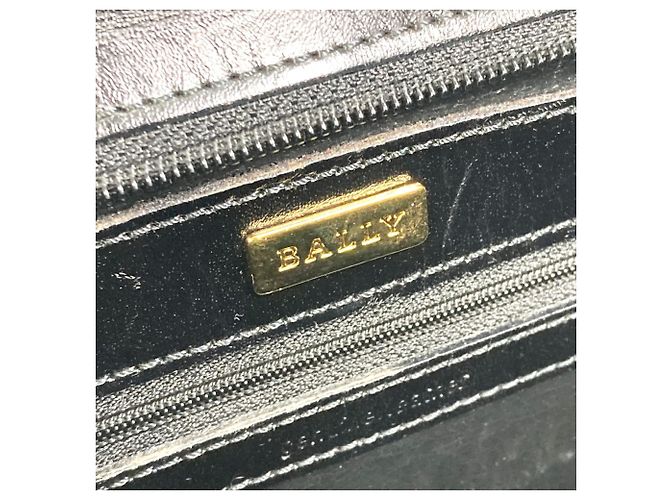 Borsa tote in pelle nera Bally Nero - vista 10