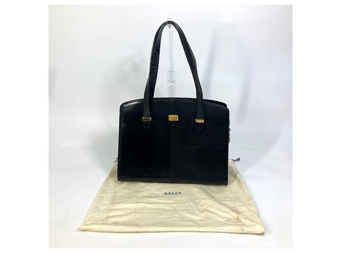 Borsa tote in pelle nera Bally Nero - vista 13