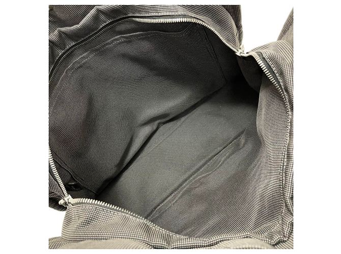 Hermès Hermes graue Nylon-Canvas-Tasche Braun - Ansicht 7