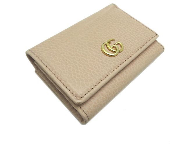 Billetera compacta Gucci GG Marmont Rosa - vista 3